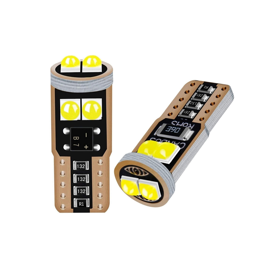 W5W T10 6-LED Bulbs – Canbus Error Free, 12V White For Position Lights